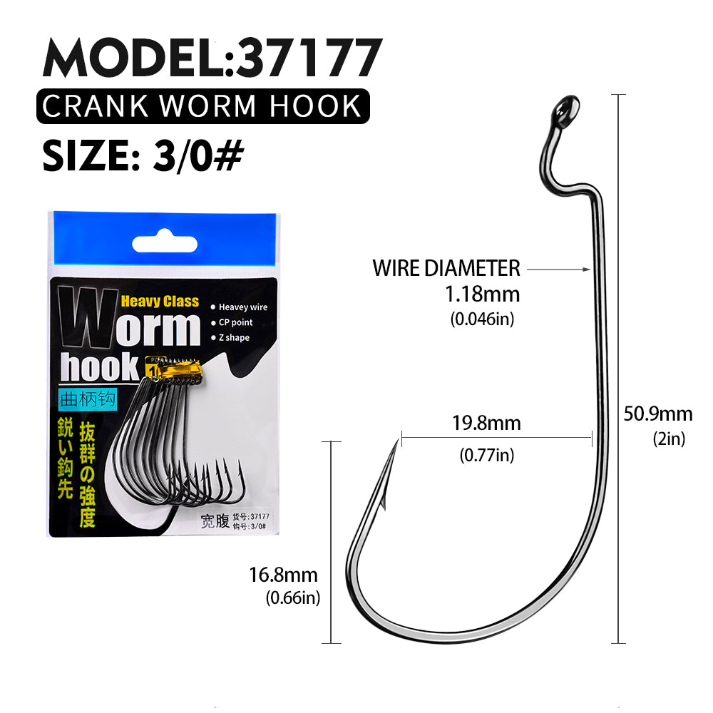 PROBEROS 10 pieces per pack. 10 packs for 100 pieces. High Carbon Steel Saltwater Jig Fishing Hook - Corrosion-Proof for Offshore Trolling