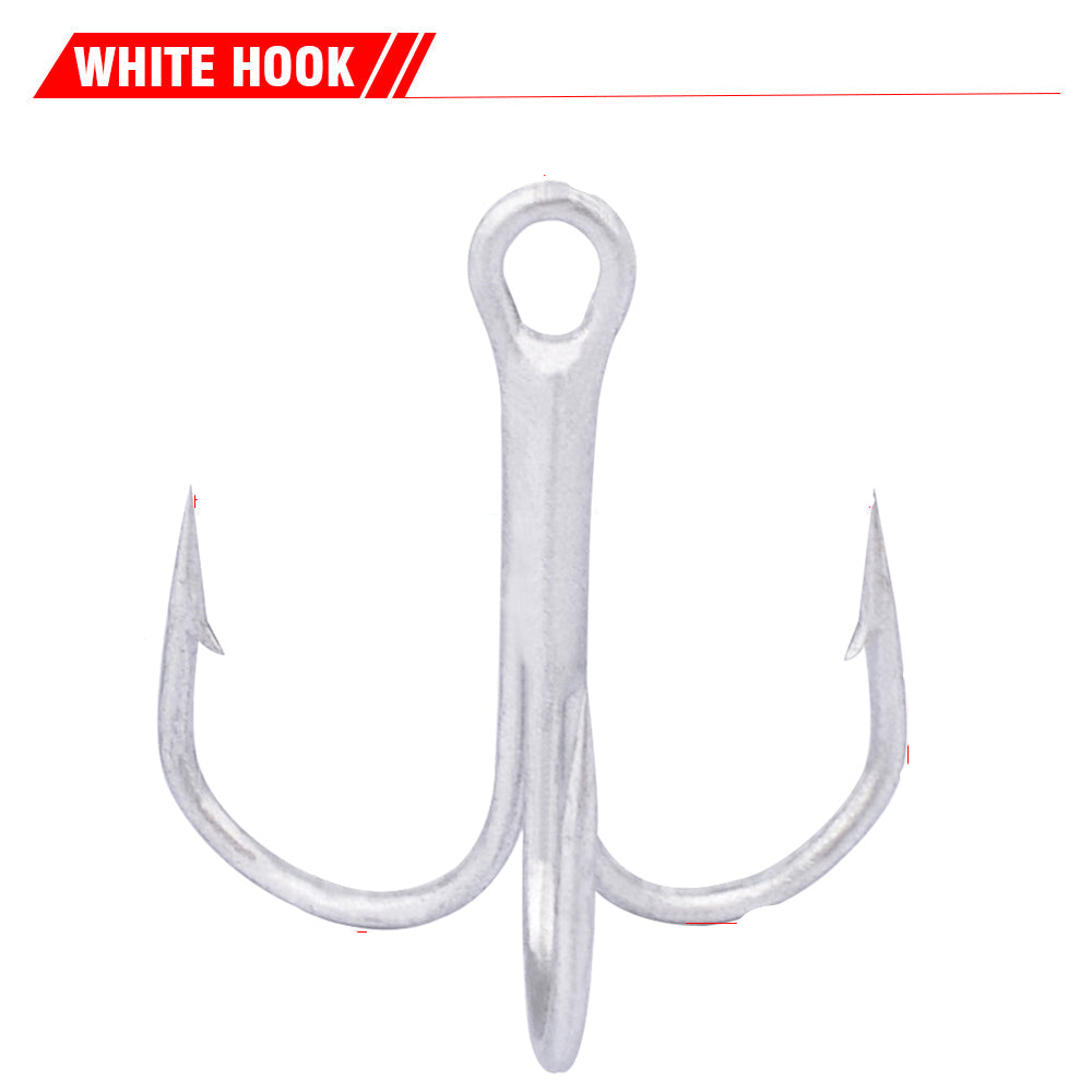 PROBEROS Fish Hook 2/4/6/8/10# Treble Hook Lure Hook Tied Hair Hook Tackle 100pcs