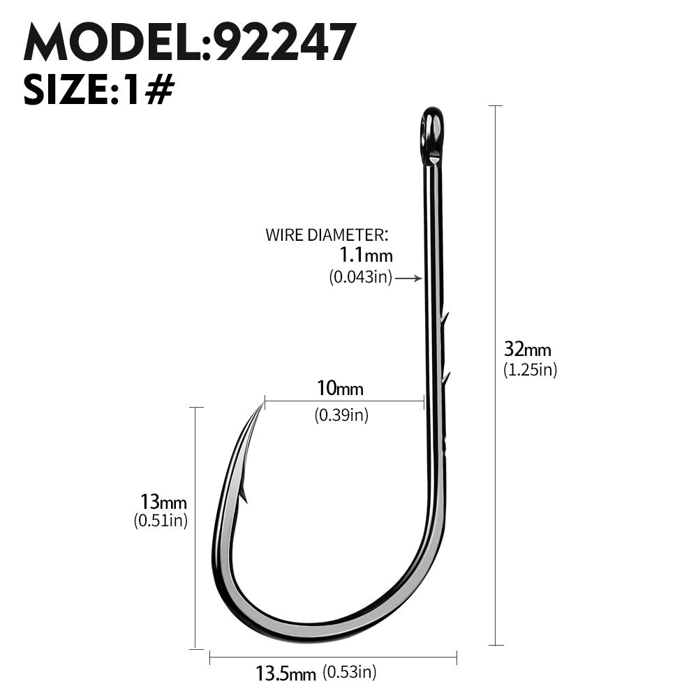 PROBEROS 100pcs barbed fishing hook for salt water with high carbon steel suitable for fishing dayu11 freshwater fish hook