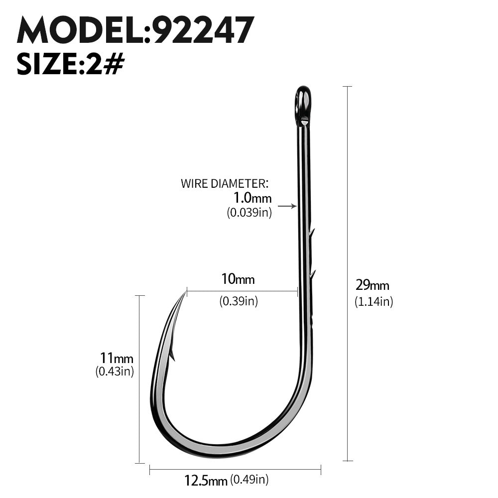 PROBEROS 100pcs barbed fishing hook for salt water with high carbon steel suitable for fishing dayu11 freshwater fish hook