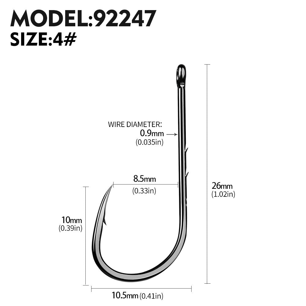 PROBEROS 100pcs barbed fishing hook for salt water with high carbon steel suitable for fishing dayu11 freshwater fish hook