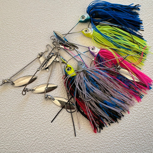 PROBEROS Spinnerbait Fishing Lure, Hard Metal Jig Spinner Baits Kits Swimbait for Bass Trout Pike Salmon Walleye Freshwater Saltwater 14g 16g