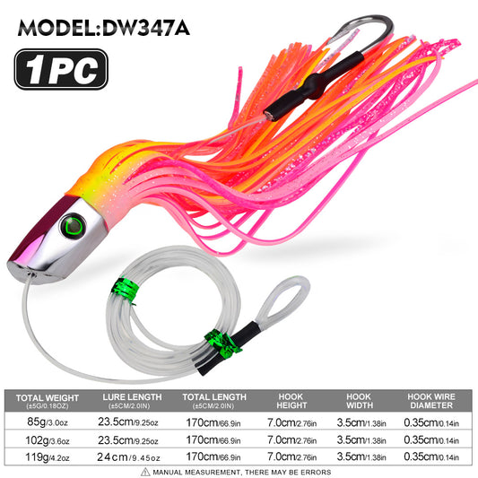 PROBEROS Trolling Lure Big Game Deep Sea Fishing Lure for Marlin Tuna Wahoo 1 Pc