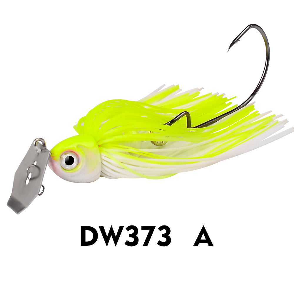 proberos 6pc Fishing Lures 3pcs 7cm 10g Blade Metal Bait With Rubber Skirt Artificial Wobbler Buzzbait Jigging Lure Spinner Bait