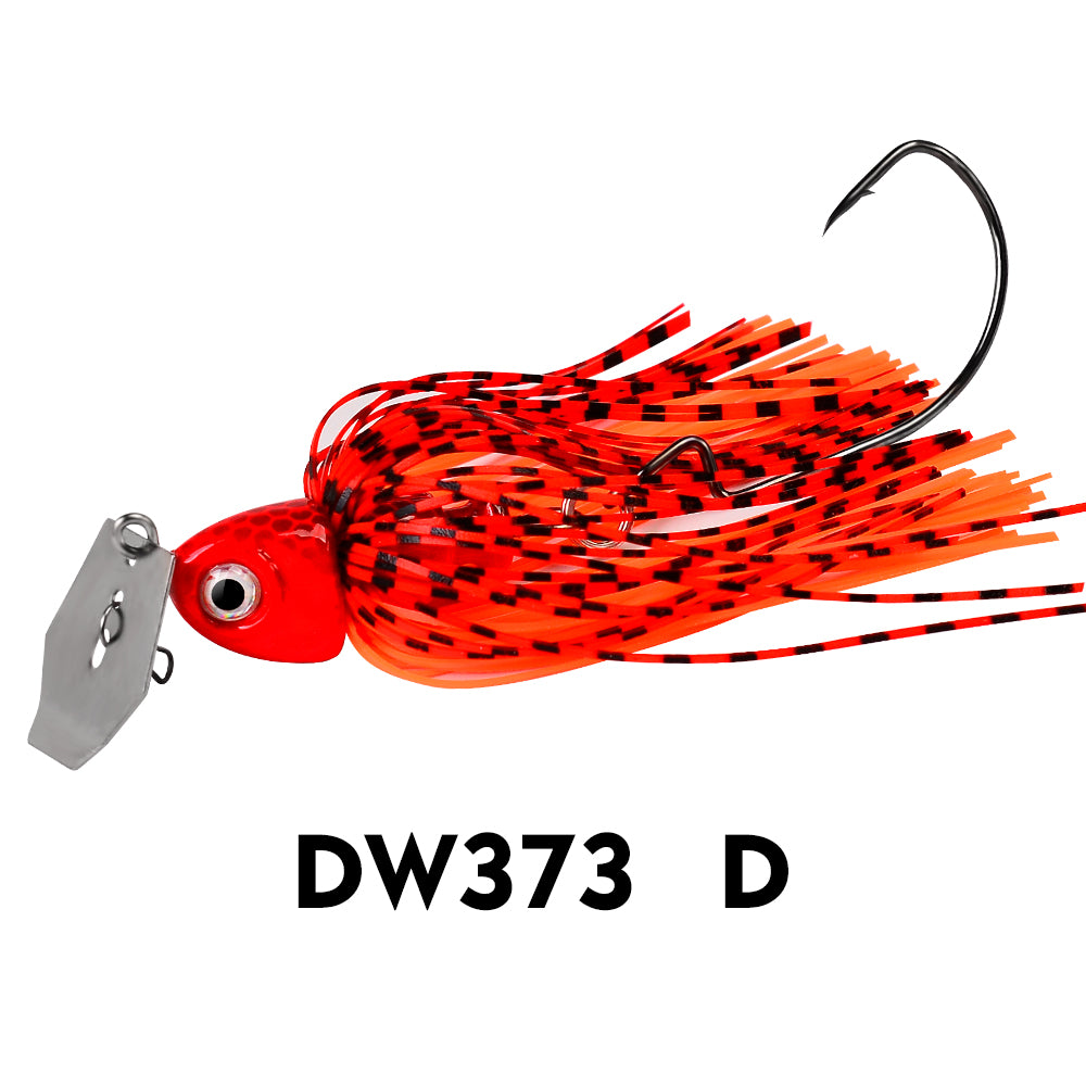 proberos 6pc Fishing Lures 3pcs 7cm 10g Blade Metal Bait With Rubber Skirt Artificial Wobbler Buzzbait Jigging Lure Spinner Bait