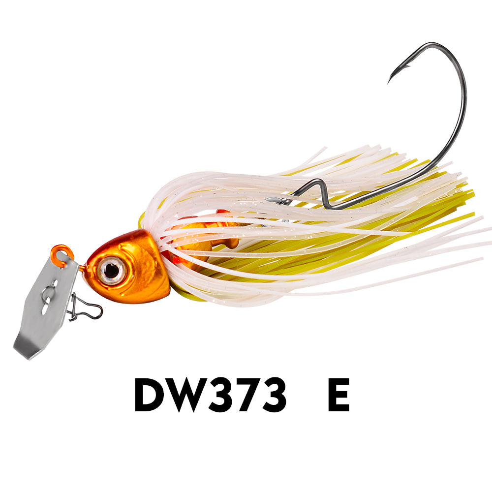 proberos 6pc Fishing Lures 3pcs 7cm 10g Blade Metal Bait With Rubber Skirt Artificial Wobbler Buzzbait Jigging Lure Spinner Bait