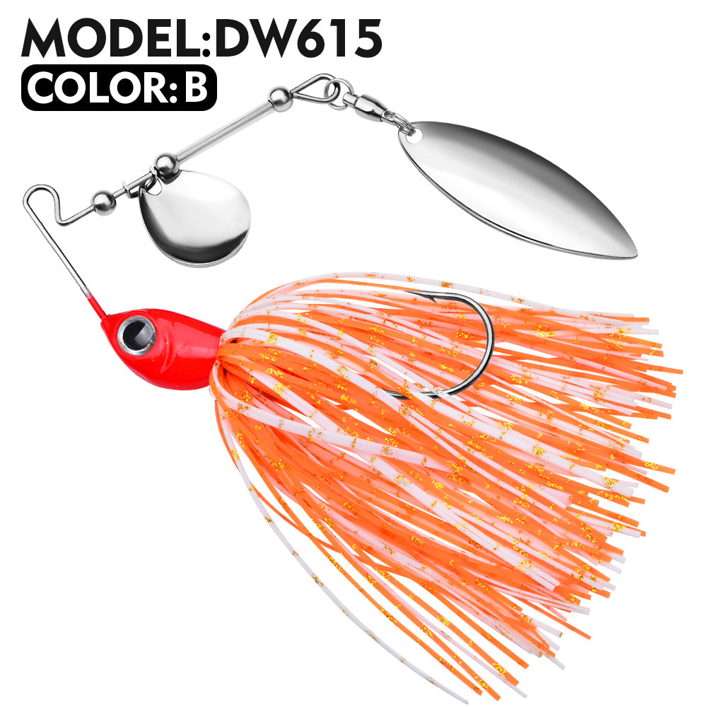 PROBEROS 5PCS 50g Spinner bait Fishing Lure for Bass Big size Double Blade Spinnerbait Jigs Fishing Bait High Quality