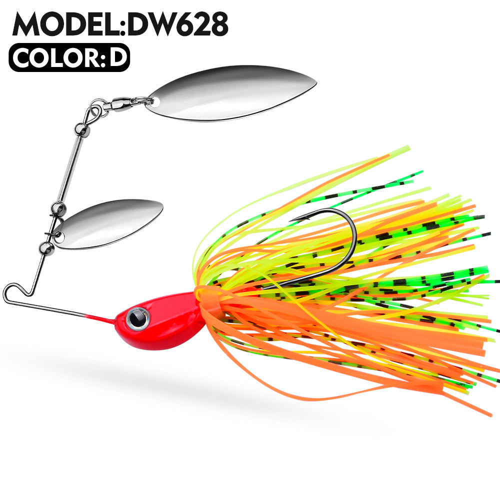 PROBEROS 5PC Spinner Bait 10/14g Metal Lure Hard Fishing Lure Spinner Lure Biomimetic Spinnerbait Pike Swivel Fish Tackle Wobbler Fishing