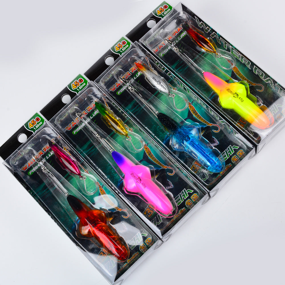 PROBERDS Spinner Bait Rig 4 Colors (A-D) Pre-Rigged Fishing Lure 35g-45g (1PC Pack)