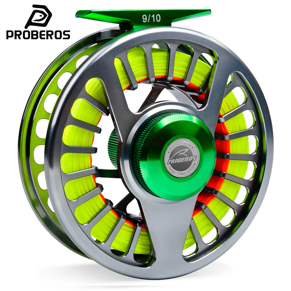 PROBEROS FR09 Pre-Loaded CNC Aluminum Large Arbor Fly Reel for Beginners – Proberos
