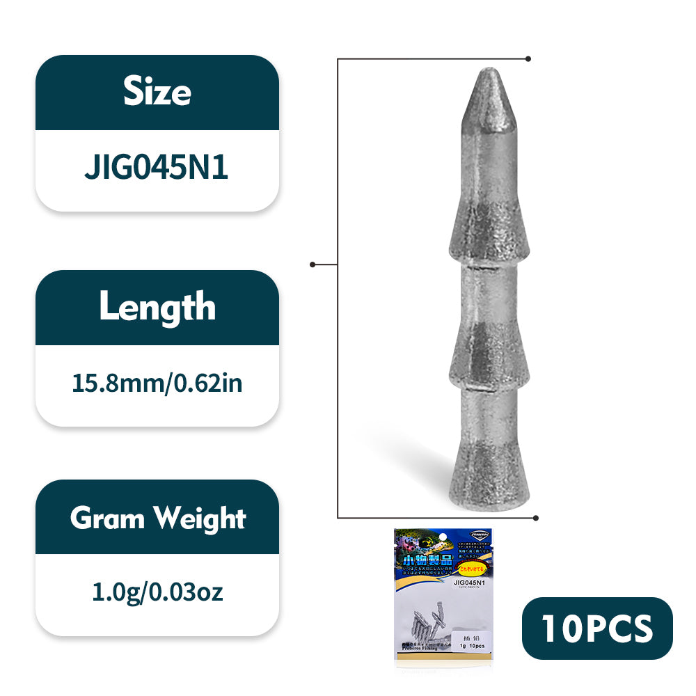 PROBEROS Tower Plumb Sinker Lure Soft Bait Special Lead Counterweight Root Fishing Reverse Fishing Texas Fishing Set Soft Worm Perch Bait Accessories 100pcs