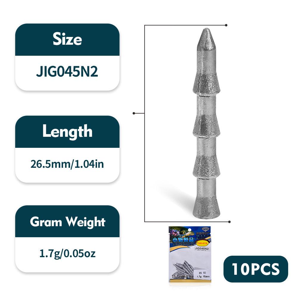 PROBEROS Tower Plumb Sinker Lure Soft Bait Special Lead Counterweight Root Fishing Reverse Fishing Texas Fishing Set Soft Worm Perch Bait Accessories 100pcs
