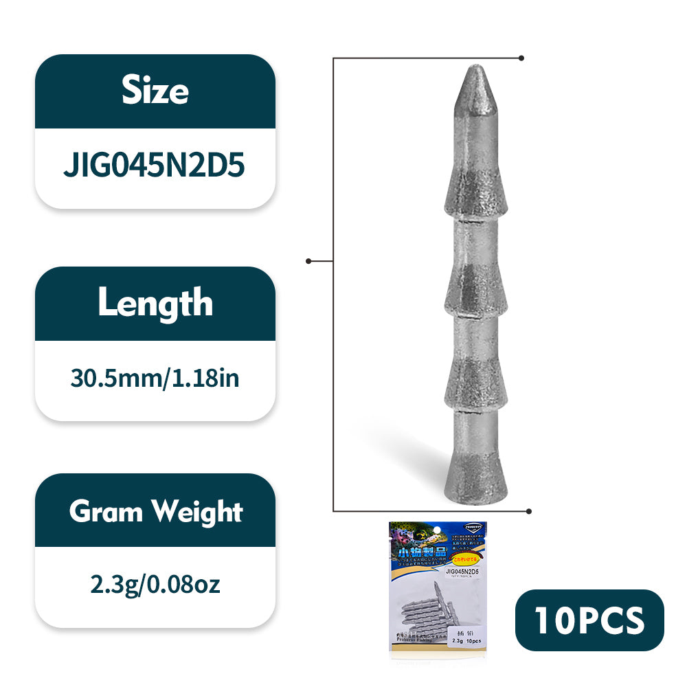 PROBEROS Tower Plumb Sinker Lure Soft Bait Special Lead Counterweight Root Fishing Reverse Fishing Texas Fishing Set Soft Worm Perch Bait Accessories 100pcs