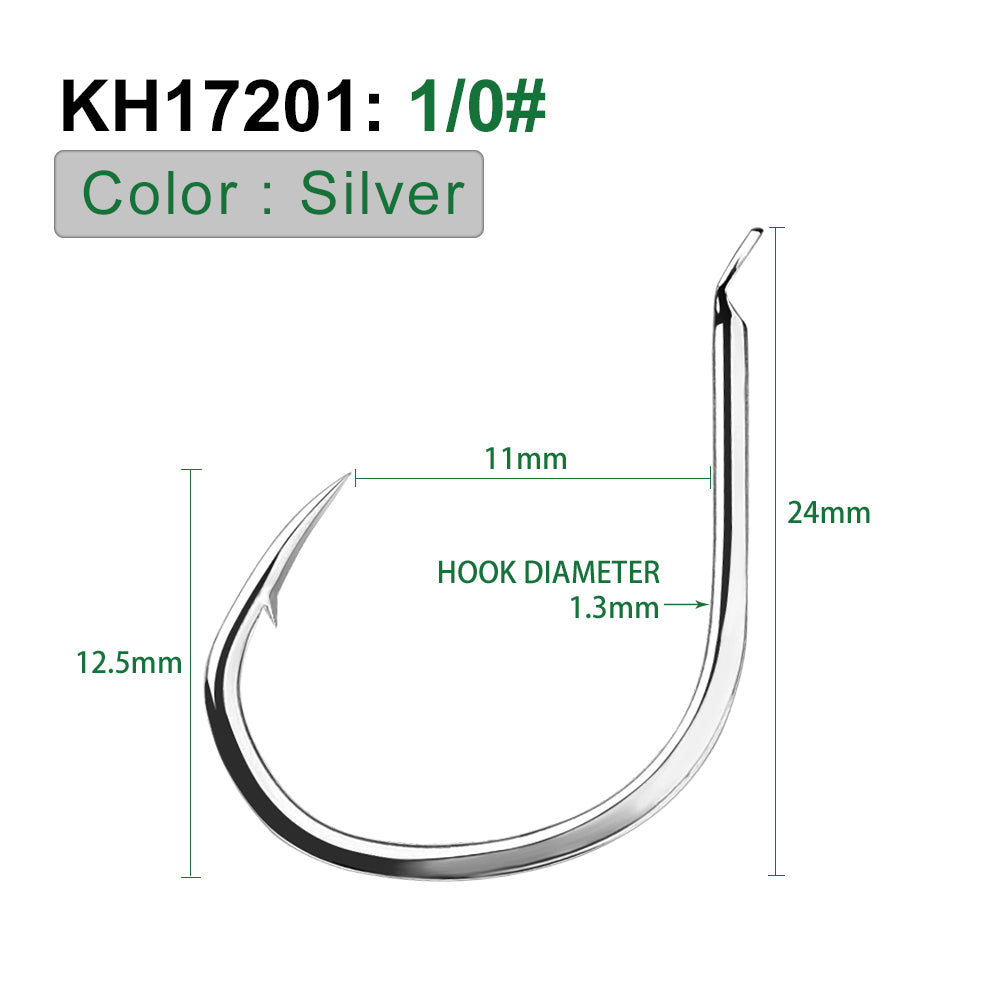 PROBEROS 10 pieces/bag, 5 bags with 50 pieces sold at once High Quality Fishhook Set High Carbon Steel Triangular Teeth Hook Tip Processed Fishhook Accessories Wholesale