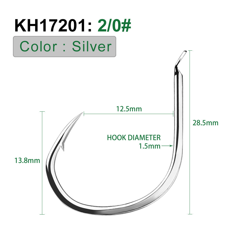 PROBEROS 10 pieces/bag, 5 bags with 50 pieces sold at once High Quality Fishhook Set High Carbon Steel Triangular Teeth Hook Tip Processed Fishhook Accessories Wholesale