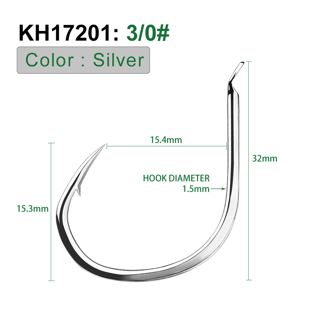 PROBEROS 10 pieces/bag, 5 bags with 50 pieces sold at once High Quality Fishhook Set High Carbon Steel Triangular Teeth Hook Tip Processed Fishhook Accessories Wholesale