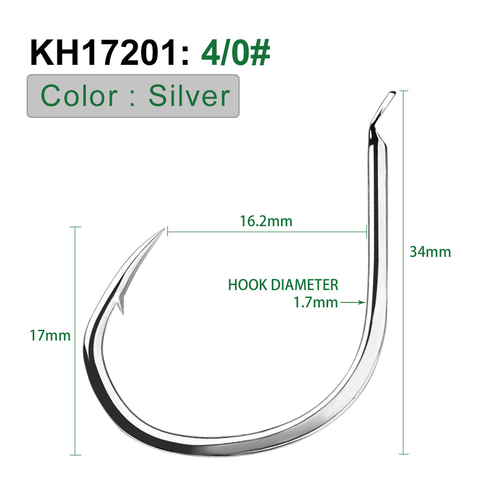 PROBEROS 10 pieces/bag, 5 bags with 50 pieces sold at once High Quality Fishhook Set High Carbon Steel Triangular Teeth Hook Tip Processed Fishhook Accessories Wholesale