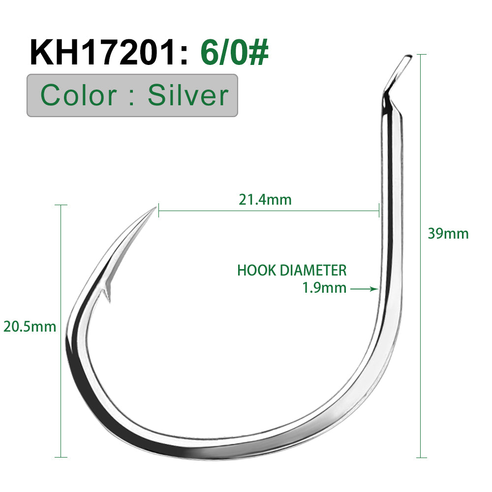 PROBEROS 10 pieces/bag, 5 bags with 50 pieces sold at once High Quality Fishhook Set High Carbon Steel Triangular Teeth Hook Tip Processed Fishhook Accessories Wholesale