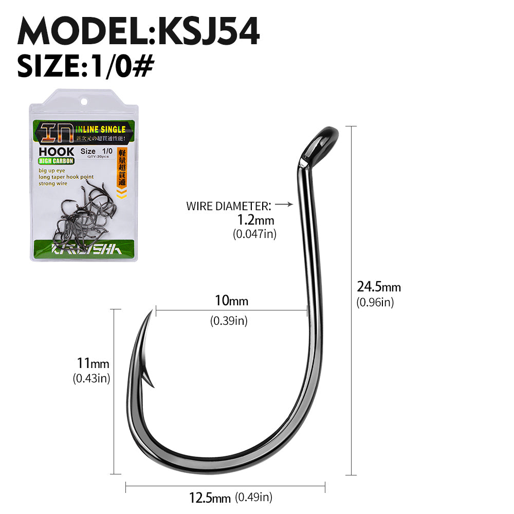 PROBEROS 20 pieces/bag, 5 bags with 100 pieces sold at once High Carbon Steel Slow Jig iron plate Hook Saltwater Jigging Fishing Hook Anzol Fishhook Tackle
