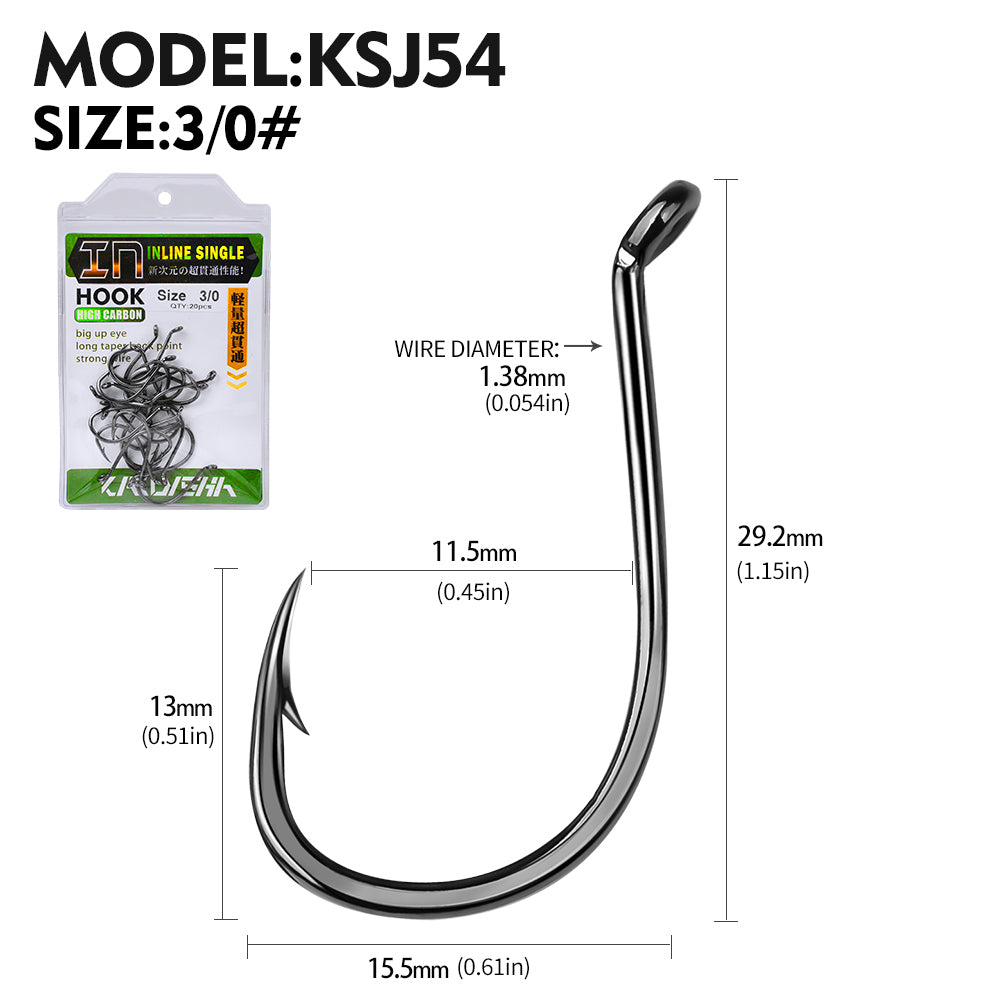 PROBEROS 20 pieces/bag, 5 bags with 100 pieces sold at once High Carbon Steel Slow Jig iron plate Hook Saltwater Jigging Fishing Hook Anzol Fishhook Tackle