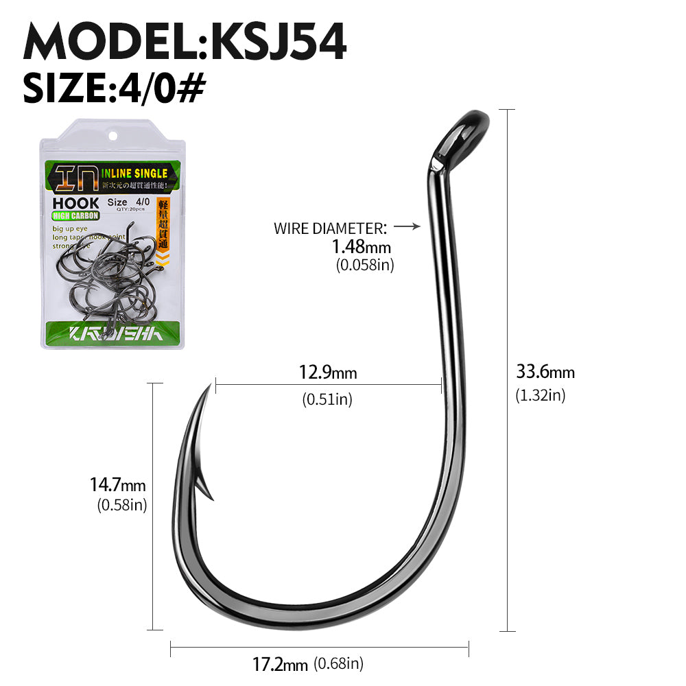 PROBEROS 20 pieces/bag, 5 bags with 100 pieces sold at once High Carbon Steel Slow Jig iron plate Hook Saltwater Jigging Fishing Hook Anzol Fishhook Tackle