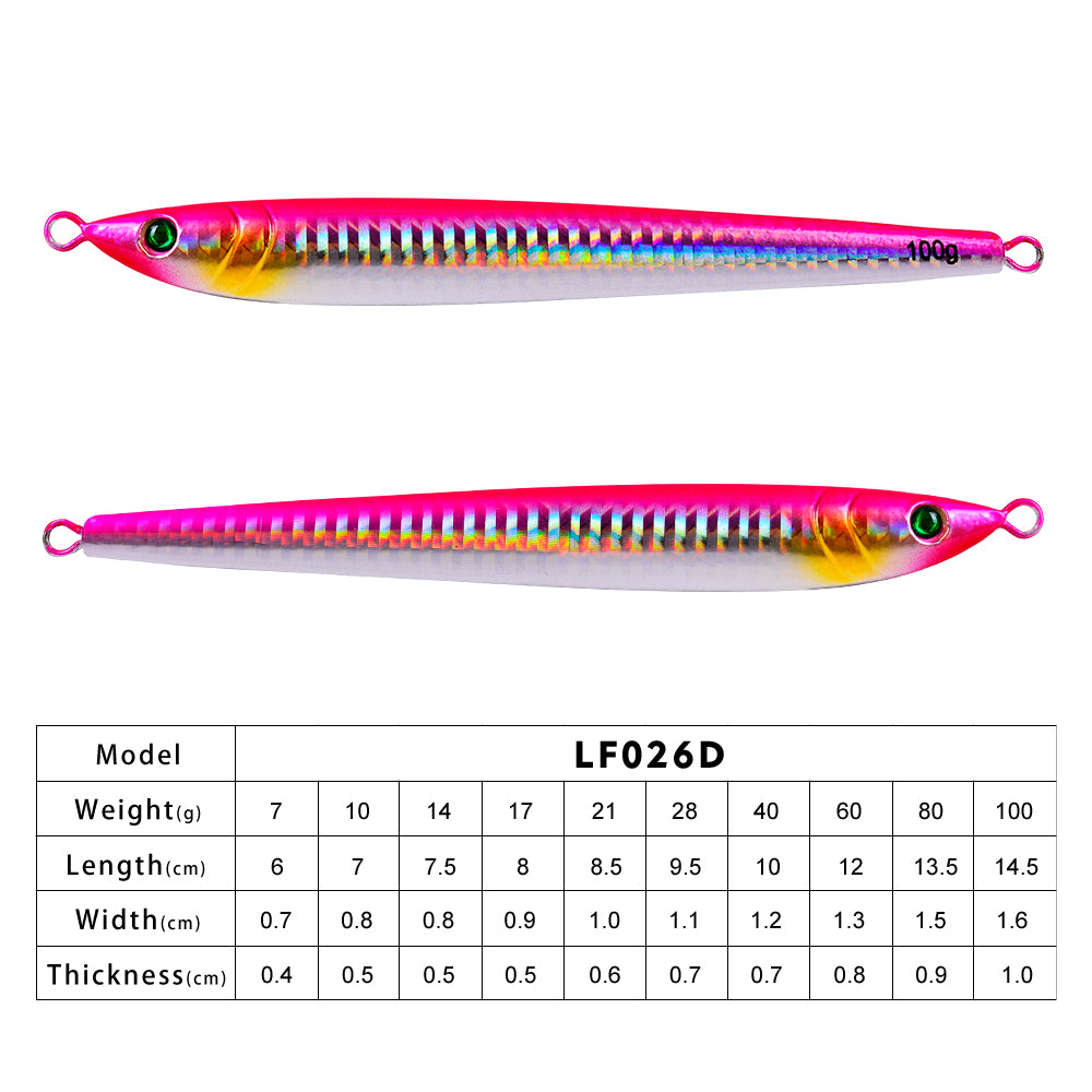 PROBEROS 5PCS 【40g-100g】 Fishing Jig Casting Fishing Jigs Saltwater Jigging Lure