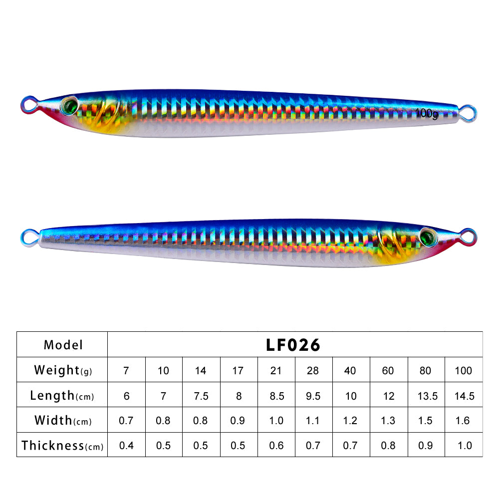 PROBEROS 5PCS 【40g-100g】 Fishing Jig Casting Fishing Jigs Saltwater Jigging Lure