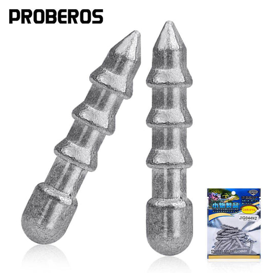 PROBEROS® Tower Plumb Sinker Lure Soft Bait Special Lead Counterweight Root Fishing Reverse Fishing Texas Fishing Set Soft Worm Perch Bait Accessories 100pcs - Proberos