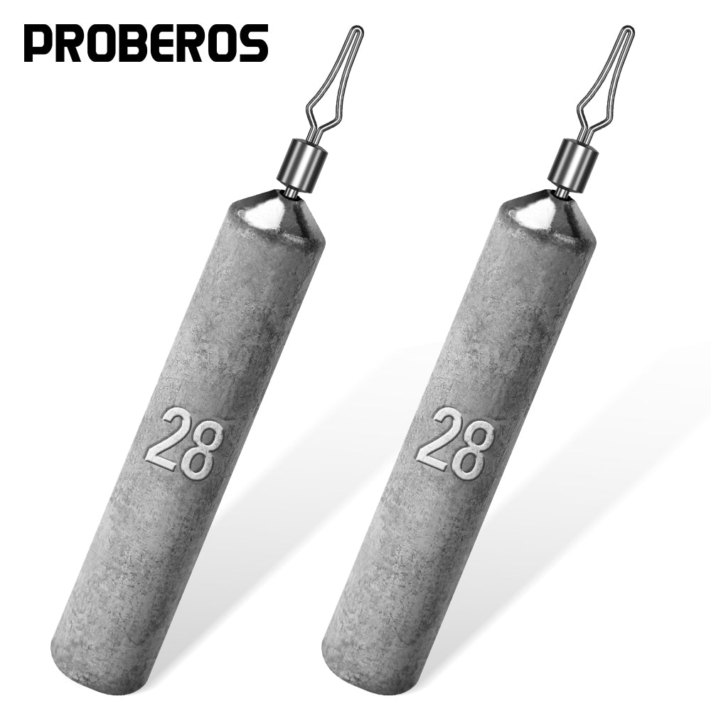 PROBEROS Freeplay Rig Rotating Sinker Sinker Slip Fishing Pin Non-twisted Sinker Texas Fishing Rig Accessories 50pcs
