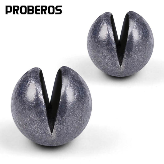 PROBEROS® Counterweight Biting Lead Open Lead Clip Lead Round Counterweight Lead No Injury Line Fast Lead Sinker Sea Fishing Fishing Tackle Accessories 100pcs - Proberos