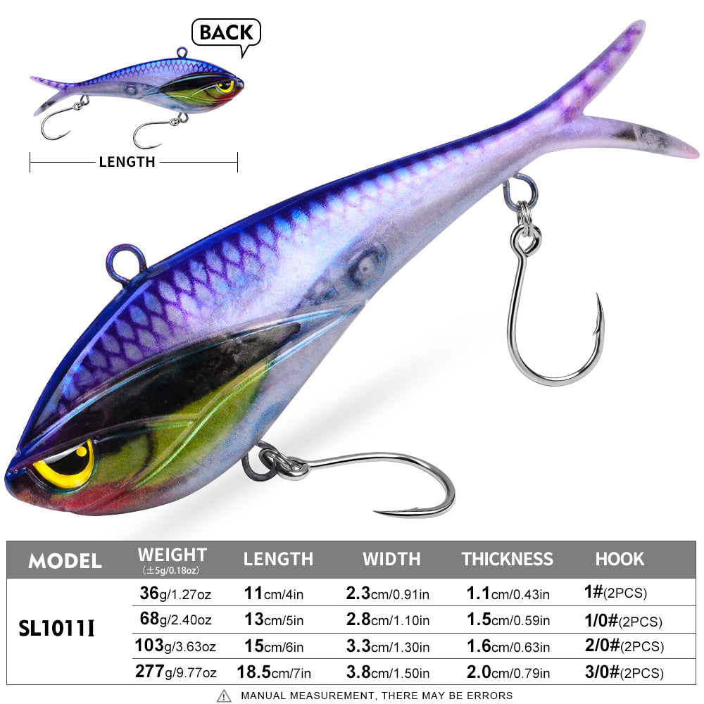 PROBEROS SL1011 Soft Plastic Swimbait 36g-277g Saltwater for Tuna Kingfish Pike