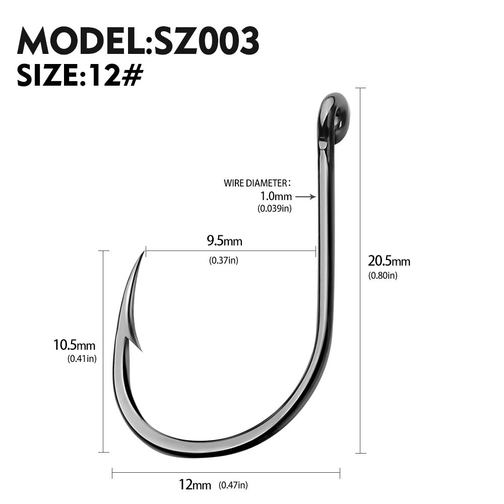 PROBEROS 500Pcs Carbon Steel Corrosion-resistant High Quality Barbed Fishhook Fishing Gear Single Hook Accessories Wholesale