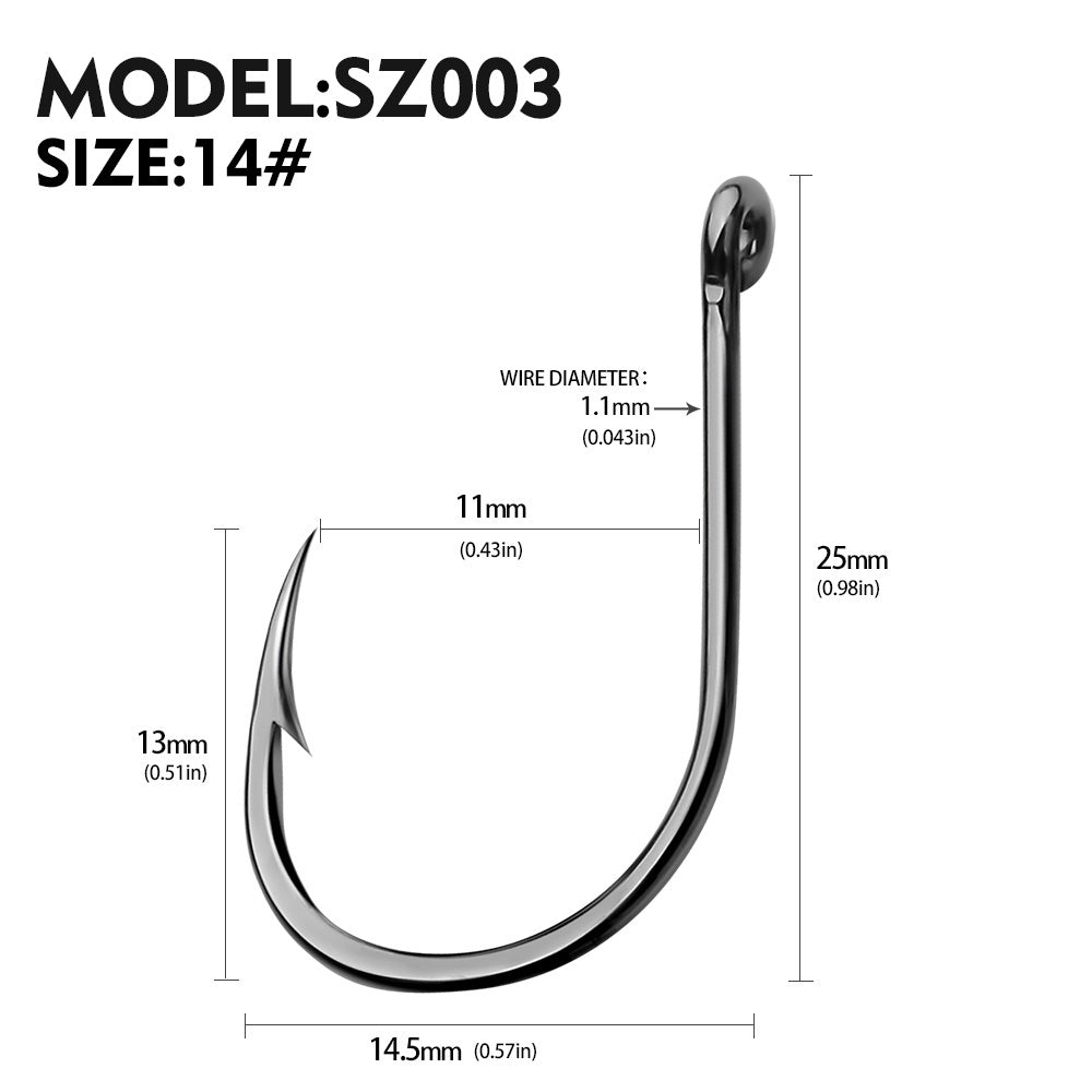 PROBEROS 500Pcs Carbon Steel Corrosion-resistant High Quality Barbed Fishhook Fishing Gear Single Hook Accessories Wholesale