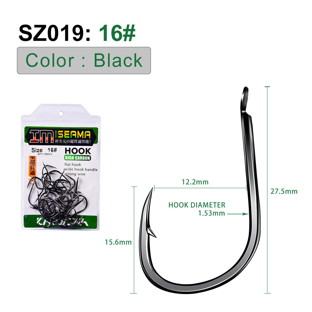 PROBEROS 500pcs Flat Hook Jigging Slow Jig iron plate Hook High Carbon Steel Saltwater Fishing Hook Fishhook