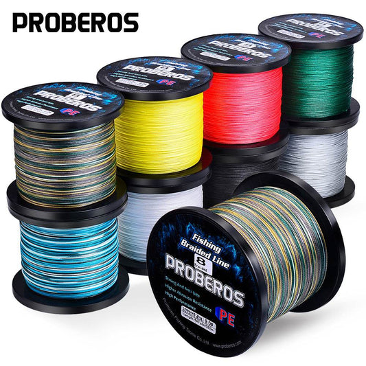 PROBEROS 500m Braided Fishing Line 8 Strand DarkEnergy Shield|Fishing Across Ice Age, Lava Seas & Void Zones - Proberos