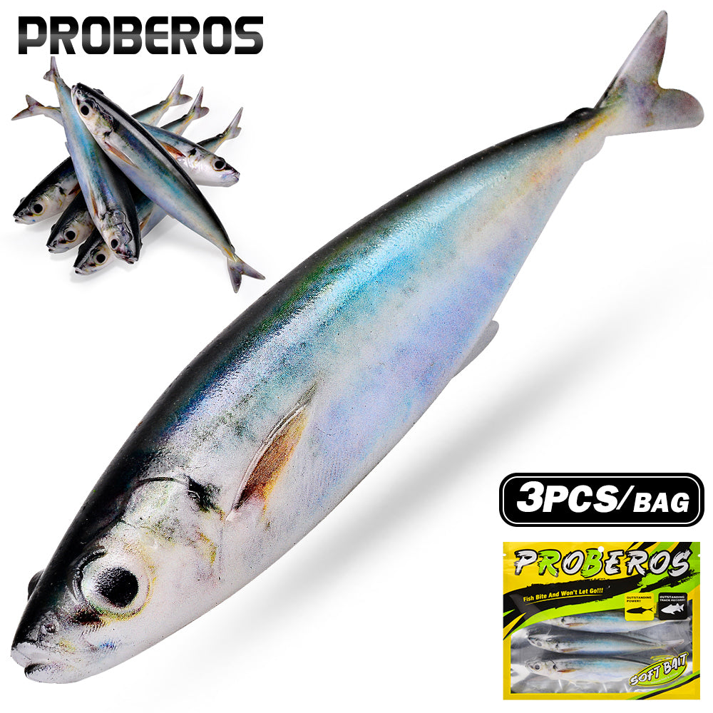 PROBEROS Realistic Sardine Soft Bait Lifelike Soft Minnow Lure – Proberos