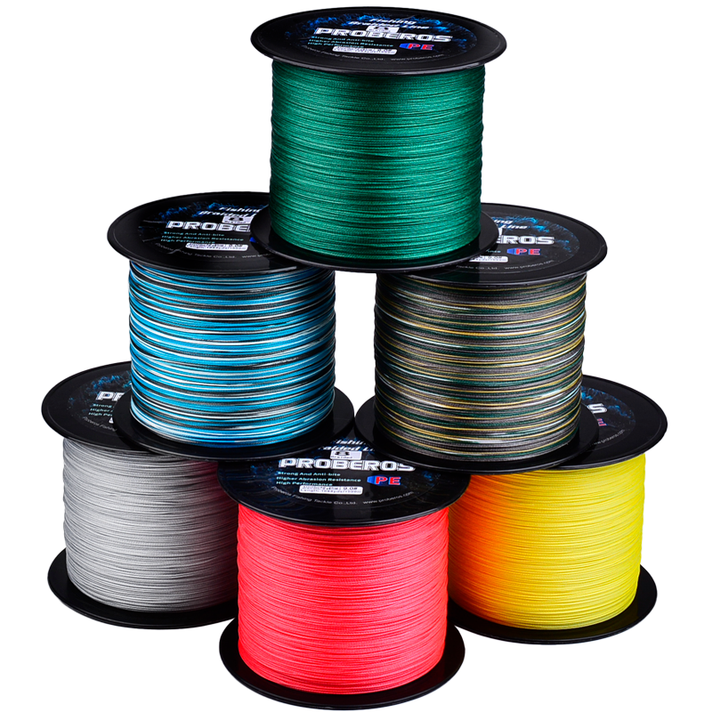 proberos-three-types-fishing-line-mono fluorocarbon braided fishing line comparison for freshwater bass angling