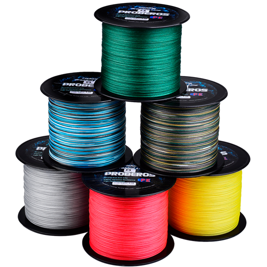 proberos-three-types-fishing-line-mono fluorocarbon braided fishing line comparison for freshwater bass angling