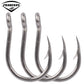 PROBEROS stainless steel hooks for sea fishing have barbs with hoop hooks, seawater corrosion resistant boat hooks, iron plate hooks, 50pcs - Proberos