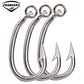 PROBEROS 20pcs Saltwater Fishing Hooks Circle Hooks 10/0-11/0-12/0-13/0-14/0-15/0-16/0# Stainless Steel Jigging Fishhooks - Proberos