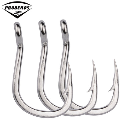 PROBEROS Sea Fishing Stainless Steel Hook Fishing with Barbed Anchor Hook Lure Fishing Gear Resistant to Sea Corrosion Boat Hook 50pcs