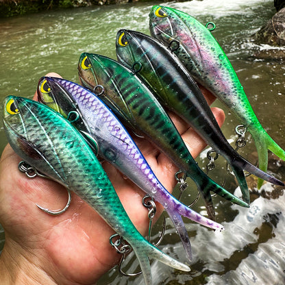 SUNLURE SL1011 Split Tail Soft Swimbait Saltwater Lure (36g-277g)