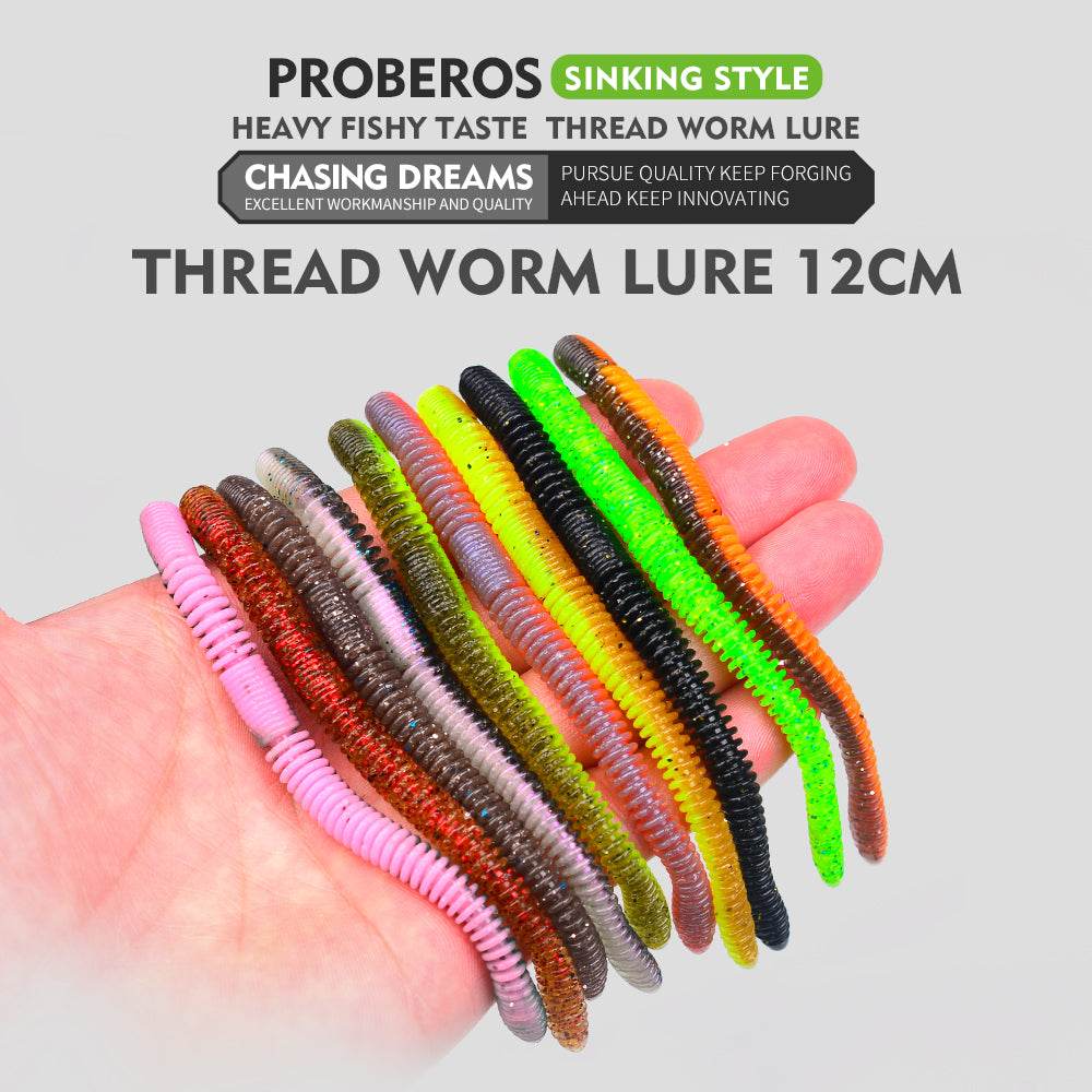 PROBEROS® 20Pcs Luya Soft Bait Noodle Worm Thread Earthworm Soft Worm Bionic Soft Bait Diving Soft Worm Wholesale - Proberos