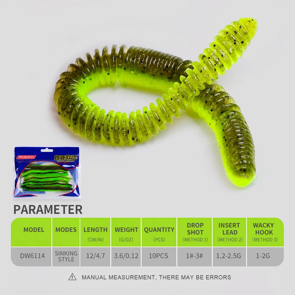 PROBEROS® 20Pcs Luya Soft Bait Noodle Worm Thread Earthworm Soft Worm Bionic Soft Bait Diving Soft Worm Wholesale - Proberos