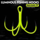 PROBEROS Sea Fishing Luminous Four Hooks Non-Barbed Iron Plate Hooks Four Anchor Hooks 16# 18# Claw Hooks Fork Hooks Squid Hooks 10pcs - Proberos