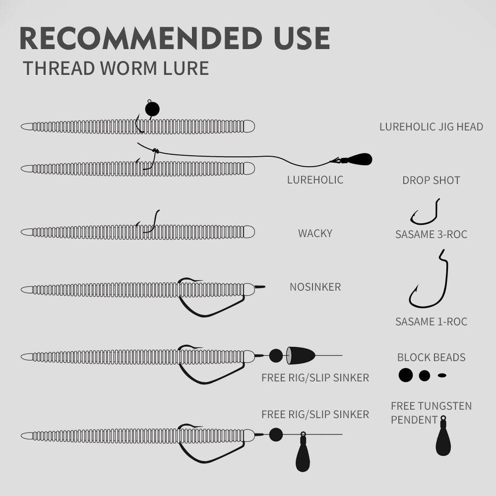 PROBEROS® 20Pcs Luya Soft Bait Noodle Worm Thread Earthworm Soft Worm Bionic Soft Bait Diving Soft Worm Wholesale - Proberos