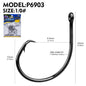 PROBEROS 100pcs Circle Barbed Octopus Hooks Super pulling force High Carbon Steel Strong Offset Hooks For Catfish Freshwater
