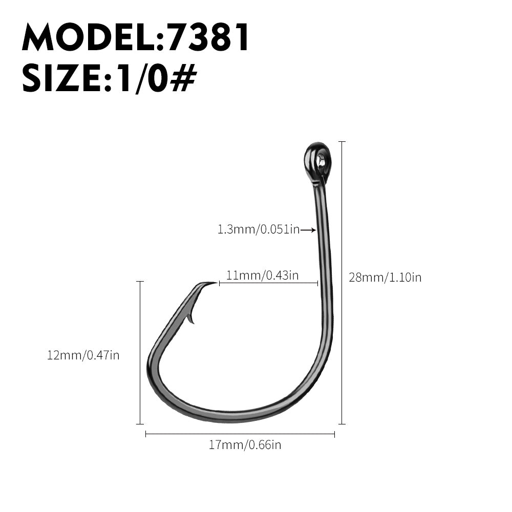 PROBEROS 2BOX 50pcs/box High Carbon Steel Octopus Hooks Strong Pulling Force Sharp fishing Hooks