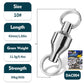 PROBEROS double-ended double-ring bearing swivel high-speed swivel connector Big thing figure eight ring strong tensile stainless steel figure 8 ring 50pcs - Proberos