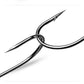 #39121 PROBEROS High Carbon  Steel Bait Hook  Fishing Hook  10 pieces per pack. 10 packs for 100 pieces.